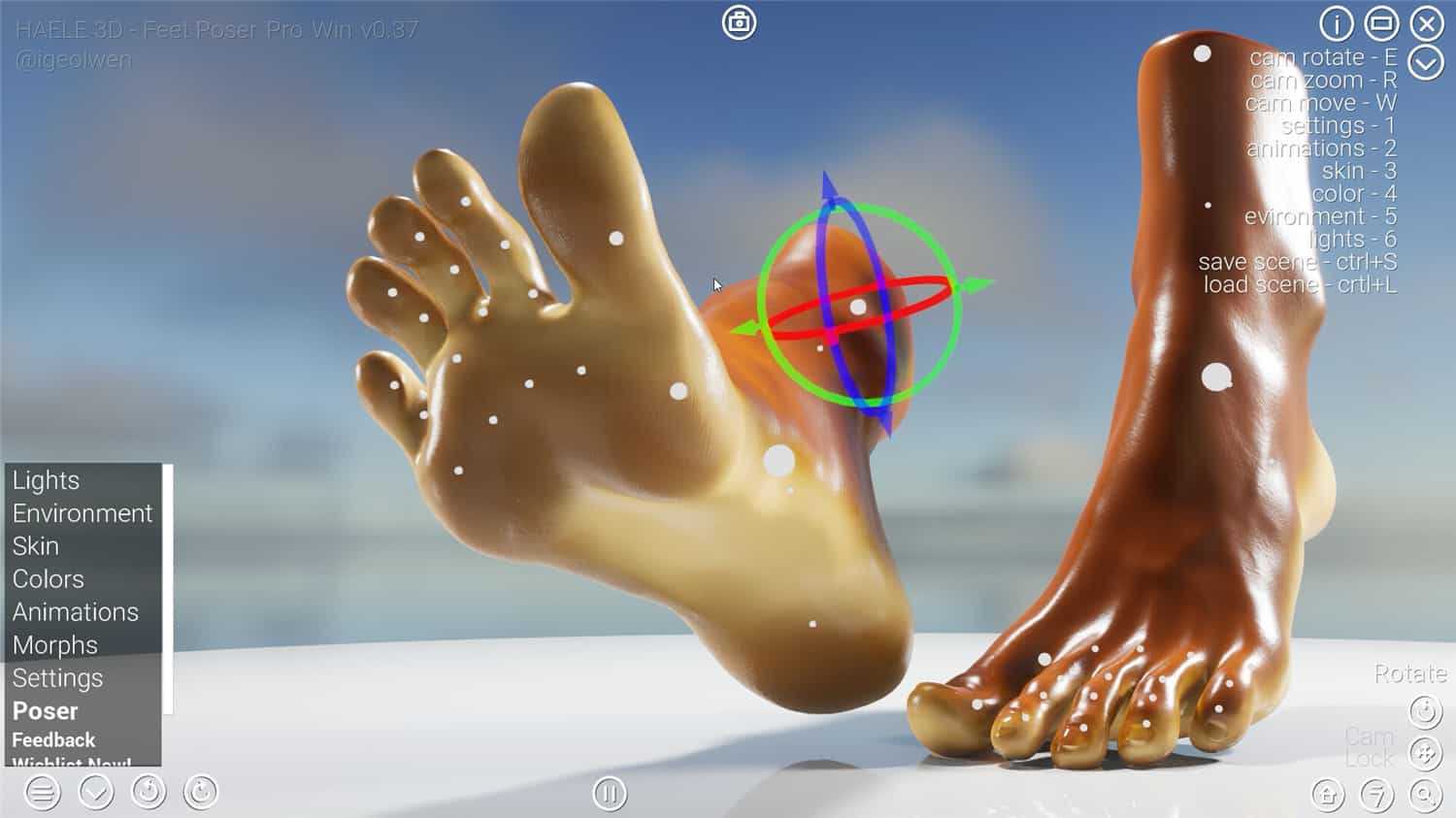 足部造型模拟器 – 专业版/HAELE 3D – Feet Poser Pro